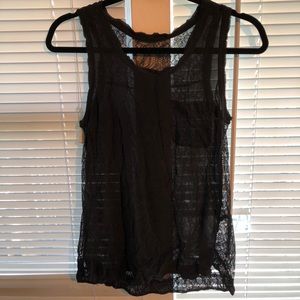 Black lace top